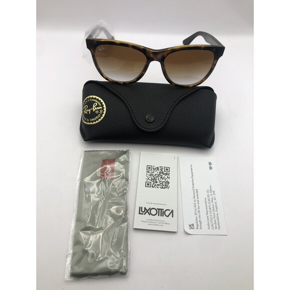 Ray Ban Light Havana Wayfarer Sunglasses/ RB4184 New with case Authentic - Picture 2 of 6